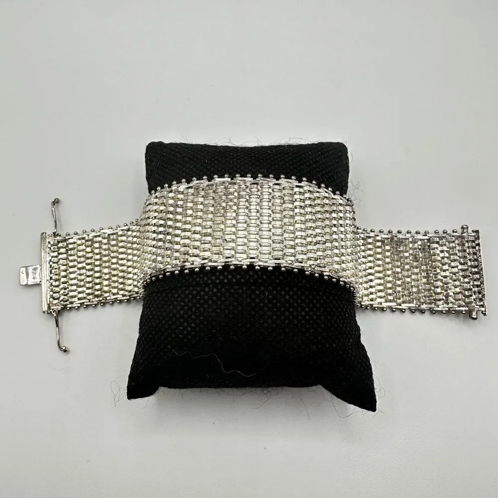 Unbelievable solid Sterling silver‎ mesh like bracelet!
